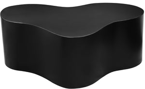 Meridian Furniture Tevere Angular Iron Coffee Table Sculptural Low Profile Accent for Modern Living Rooms Black 246Black-C