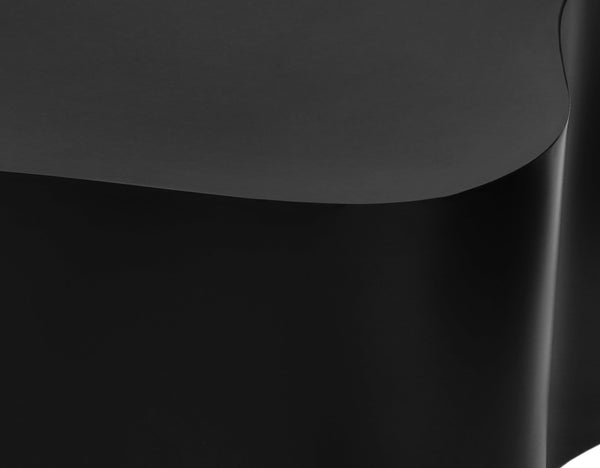 Meridian Furniture Tevere Angular Iron Coffee Table Sculptural Low Profile Accent for Modern Living Rooms Black 246Black-C