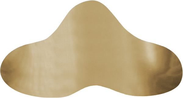Meridian Furniture Tevere Angular Iron Coffee Table Sculptural Low Profile Accent for Modern Living Rooms Gold 246Gold-C