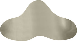 Meridian Furniture Tevere Angular Iron Coffee Table Sculptural Low Profile Accent for Modern Living Rooms Silver 246Silver-C