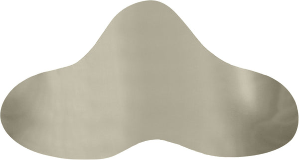 Meridian Furniture Tevere Angular Iron Coffee Table Sculptural Low Profile Accent for Modern Living Rooms Silver 246Silver-C