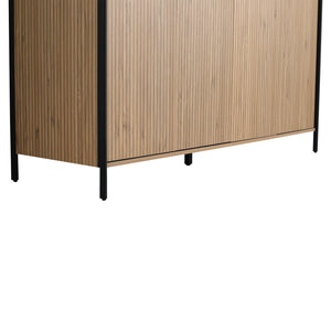English Elm 60" Freestanding Bathroom Vanity with Soft-Close Hinges, Scratch & Water-Resistant Plywood, Spacious Storage W999P251009