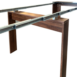English Elm Multifunctional Extendable Console Dining Table Space Saving Mdf Design for Small Homes W331P386593