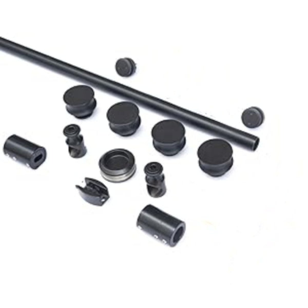 English Elm Hardware Aluminum Alloy Shower Door Fittings Matte Black Modern Bath Accent W1920P218047