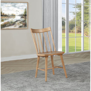 English Elm Carlos Windsor Spindle Back Rubberwood Dining Chairs Ergonomic Set of Two Natural B062P447841