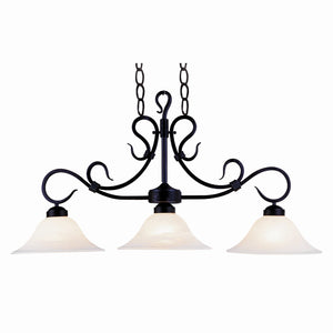 Buckingham 40'' Wide 3-Light Linear Chandelier - Matte Black 247-BK Elk Lighting