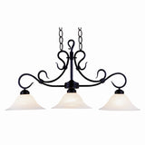 Buckingham 40'' Wide 3-Light Linear Chandelier - Matte Black 247-BK Elk Lighting