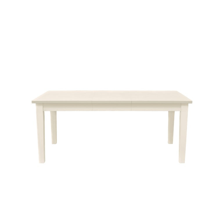 Alpine Furniture Avery Extension Dining Table With Built-In Leaf, Storage Drawers, Classic Cream Finish For Homes Coconut Milk 2478-01