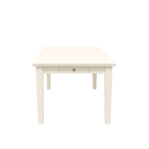 Alpine Furniture Avery Extension Dining Table With Built-In Leaf, Storage Drawers, Classic Cream Finish For Homes Coconut Milk 2478-01
