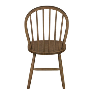 English Elm Christopher Knight Home® - 36 Farmhouse High Back Spindle Dining Chair Set of 2 — Solid Rubberwood, Windsor Back, 300 lb Capacity Walnut N771P278374T