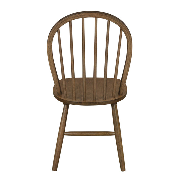 English Elm Christopher Knight Home® - 36 Farmhouse High Back Spindle Dining Chair Set of 2 — Solid Rubberwood, Windsor Back, 300 lb Capacity Walnut N771P278374T