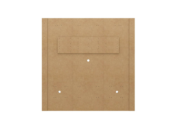 Manhattan Comfort Camberly Mid-Century Modern Entertainment Center Matte Black and Cinnamon 247BMC82