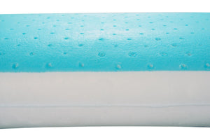 Homeroots Cool Gel Memory Foam Queen Size Bed Pillow  Polyester ,Memory Foam 248069