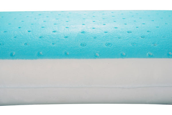 Homeroots Cool Gel Memory Foam Queen Size Bed Pillow  Polyester ,Memory Foam 248069