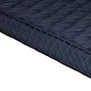Homeroots 6" Navy Blue Twin Memory Foam Water Resistant Mattress  Polyurethane Foam 248074