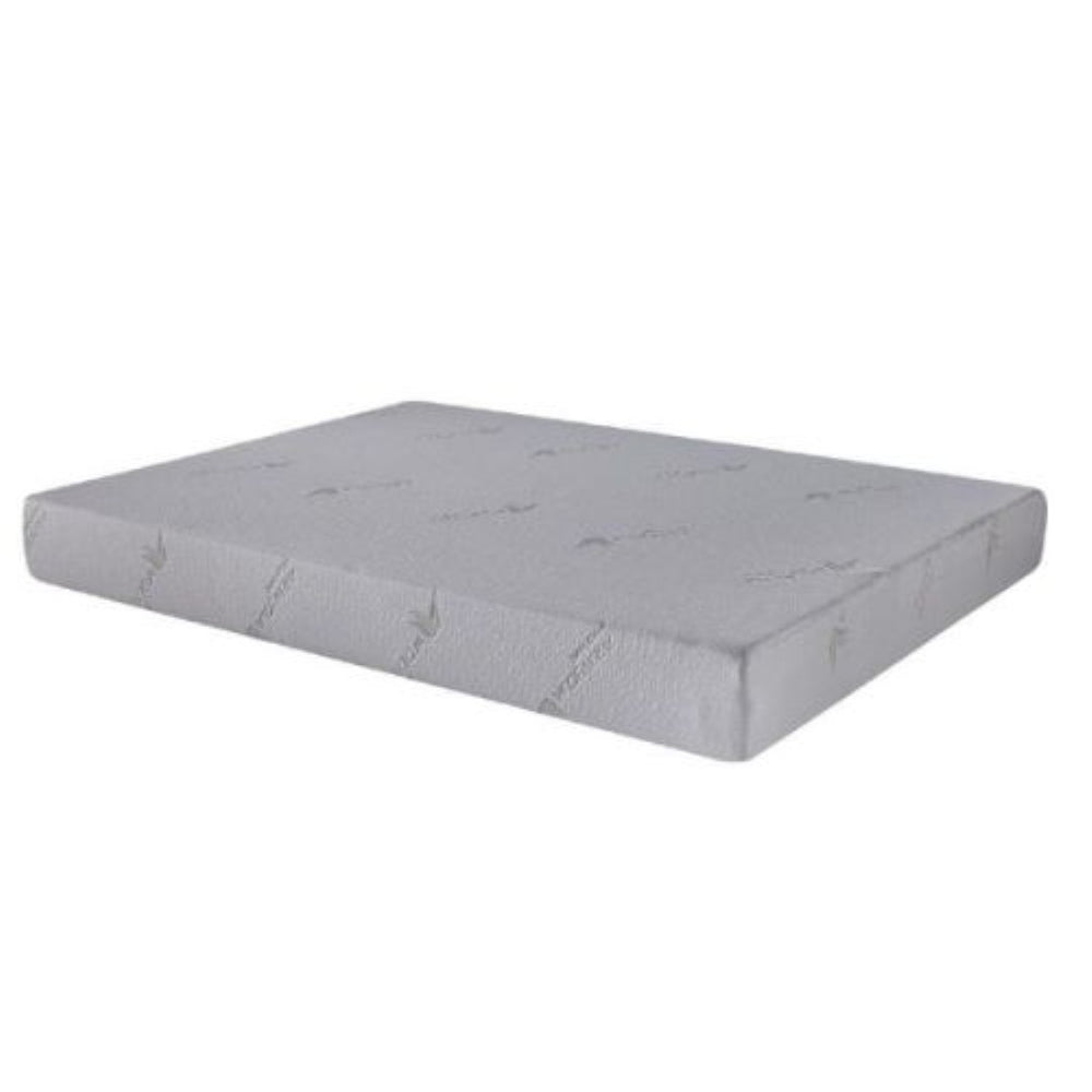 HomeRoots 6" Aloe Vera Infused Memory Foam Mattress for Restorative Sleep, Comfort & Support with Motion Isolation Twin 248076