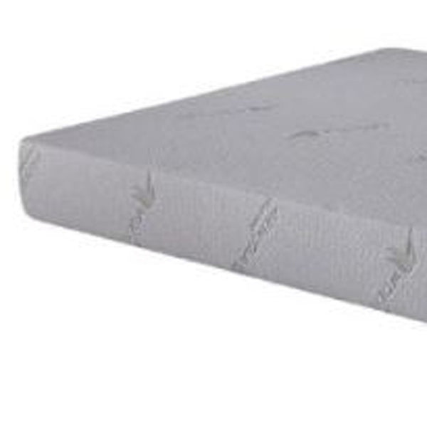 HomeRoots 6" Aloe Vera Infused Memory Foam Mattress for Restorative Sleep, Comfort & Support with Motion Isolation Twin 248076