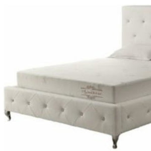 Homeroots 6" White Full Aloe Vera Infused Memory Foam Mattress  Polyester 248077