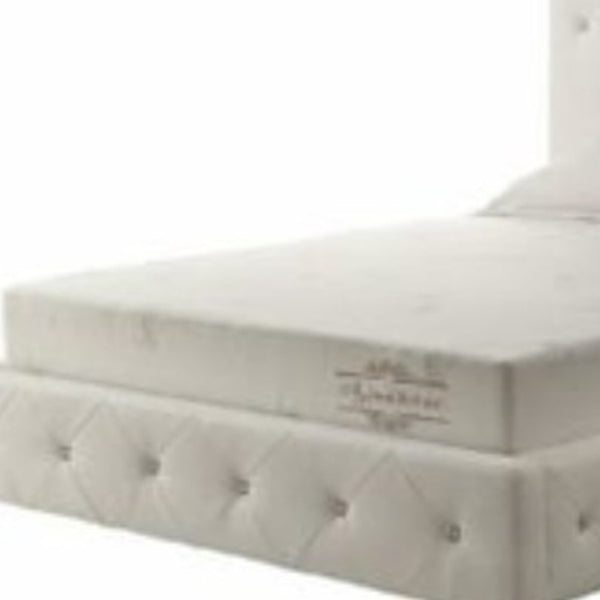 Homeroots 6" White Full Aloe Vera Infused Memory Foam Mattress  Polyester 248077