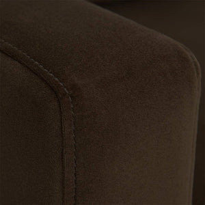 English Elm 1pc Mid-century Modern Accent Chair Microfiber Upholstery Tapered Legs Cozy Seating Brown B011P201578