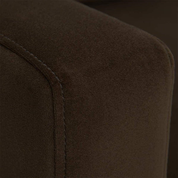 English Elm 1pc Mid-century Modern Accent Chair Microfiber Upholstery Tapered Legs Cozy Seating Brown B011P201578
