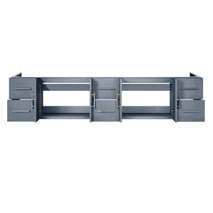 English Elm Dark Grey Double Bath Vanity - 84" W, Modern Design With Ample Storage For Organized Bathrooms B2731P258538