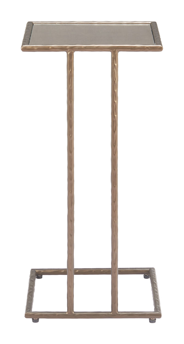 Zuo Modern Ringen Side Table Bronze - Modern Glass & Steel Design For Stylish Living Spaces And Minimalist Decor Bronze Glass,Steel 110534-zuo-modern