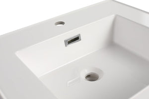 English Elm Resin Ameican White Oak Gel Basin Vanity Top 29.5x13.2x23.6 Inch Durable Non-Toxic Smooth Finish W1972P186770