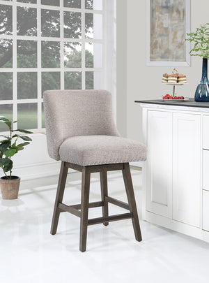 OSP Home Furnishings Granville 26" Swivel Stool Wheat / Grey
