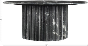 Genoa Black Coffee Table 248Black-CT Meridian Furniture