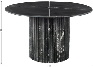 Genoa Black Dining Table 248Black-DT48 Meridian Furniture