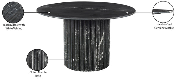 Genoa Black Dining Table 248Black-DT48 Meridian Furniture