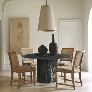 Genoa Black Dining Table 248Black-DT48 Meridian Furniture