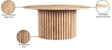 Genoa Beige Coffee Table 248Travertine-CT Meridian Furniture