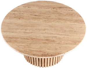 Genoa Beige Coffee Table 248Travertine-CT Meridian Furniture