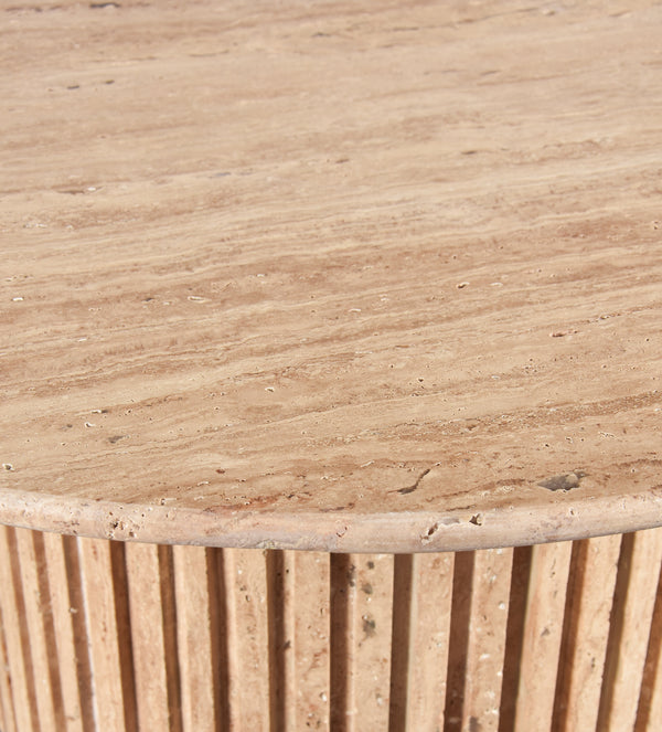 Genoa Beige Coffee Table 248Travertine-CT Meridian Furniture