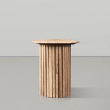 Genoa Beige End Table 248Travertine-ET Meridian Furniture