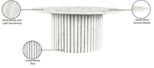 Genoa White Coffee Table 248White-CT Meridian Furniture