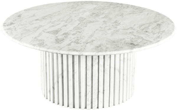 Genoa White Coffee Table 248White-CT Meridian Furniture