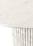 Genoa White Dining Table 248White-DT48 Meridian Furniture