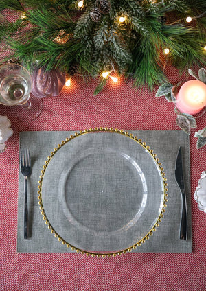 English Elm 8 Pack Plastic Charger Plates - Stylish, Durable & Reusable Table Decor For Events & Gatherings W2078P285450