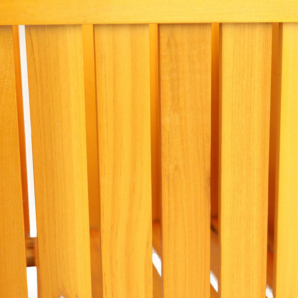 English Elm Wood Teak Square Planter Box for Porch Patio Garden - Stylish Outdoor Flower & Herb Container, Easy Assemble W495P315776