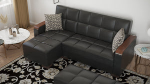 English Elm Primenest Zenaero Convertible Chaise Lounge With Storage - Modern Upholstered Sleeper For Comfort B030P303559-GIGA