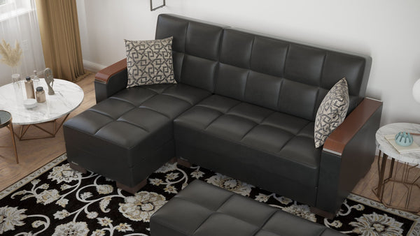 English Elm Primenest Zenaero Convertible Chaise Lounge With Storage - Modern Upholstered Sleeper For Comfort B030P303559-GIGA