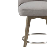 Madison Park Pearce Transitional Counter Stool with Swivel Seat MP104-0515 Grey