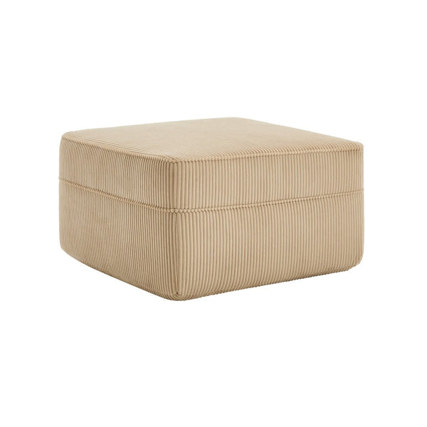 English Elm Martha Corduroy Cloud Ottoman Plush Foam Seating for Modular Living Room Setups Camel W3041P353167