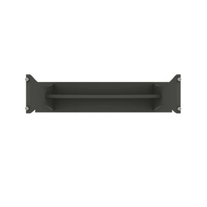 English Elm Coney Dining Bench with Curved Silhouette and 550 lb Capacity, Sleek MDF Frame for Modern Homes Charcoal grey B365P398209