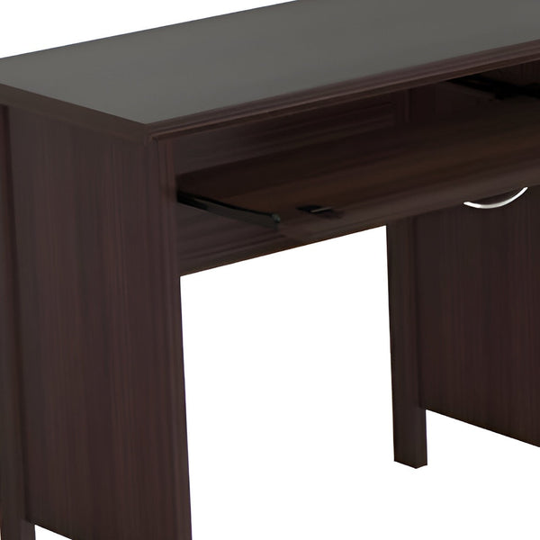 Homeroots 47" Espresso Computer Desk With Two Drawers   249792