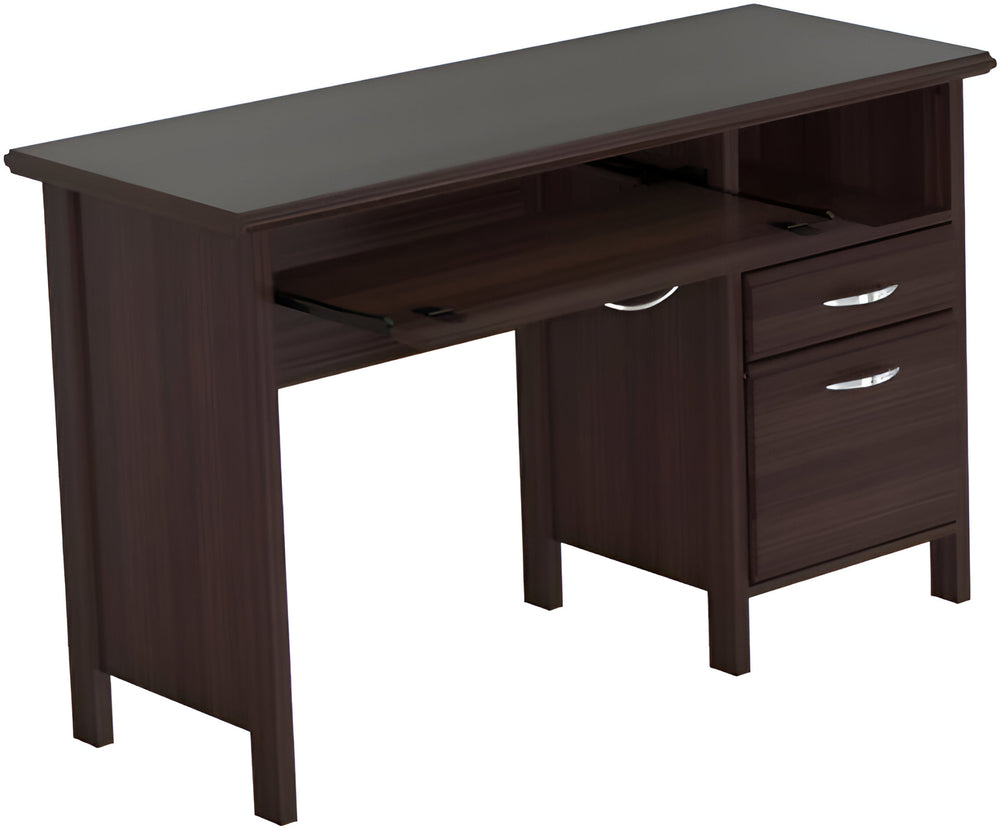 Homeroots 47" Espresso Computer Desk With Two Drawers   249792