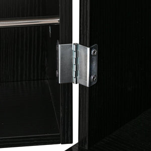 English Elm 72" Modern Fluted Pantry Cabinet with 2 Large Silent Drawers, 8-Door Spice Rack & Adjustable Shelf Organizer Black W2917P294988